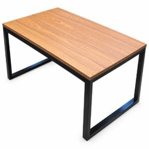 Mesa De Jantar 4 Lugares Estilo Industrial 80 x 150cm